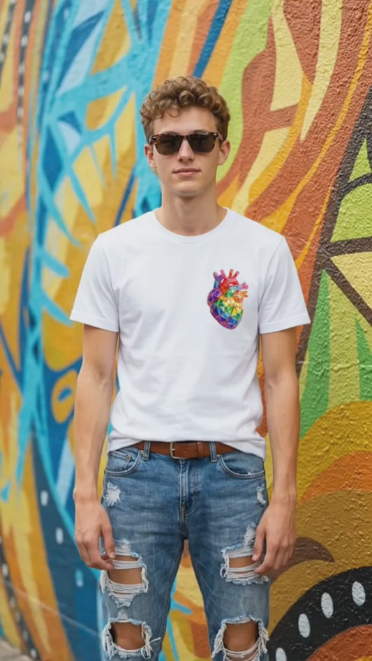 3D HAPPY HEART WHITE