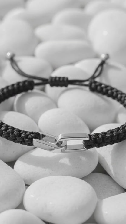 PULSERA TRENZADA ESLABONES