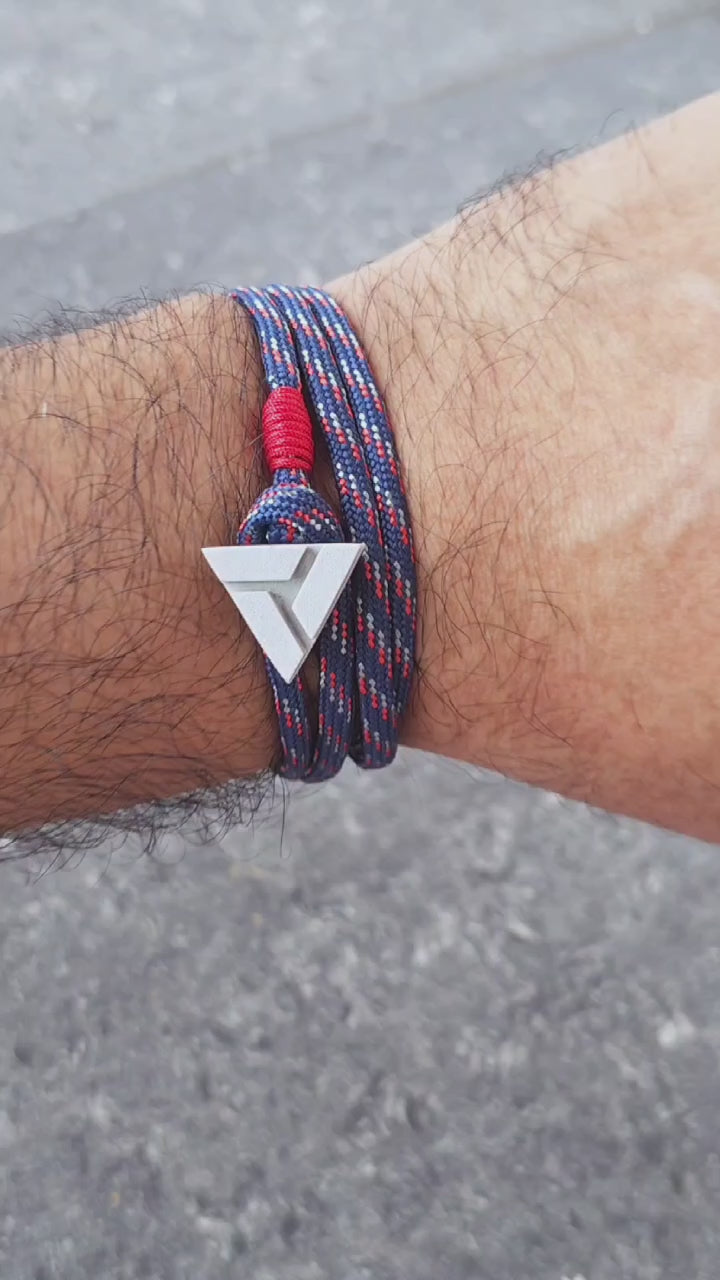 BLUE SLICED TRIANGLE
