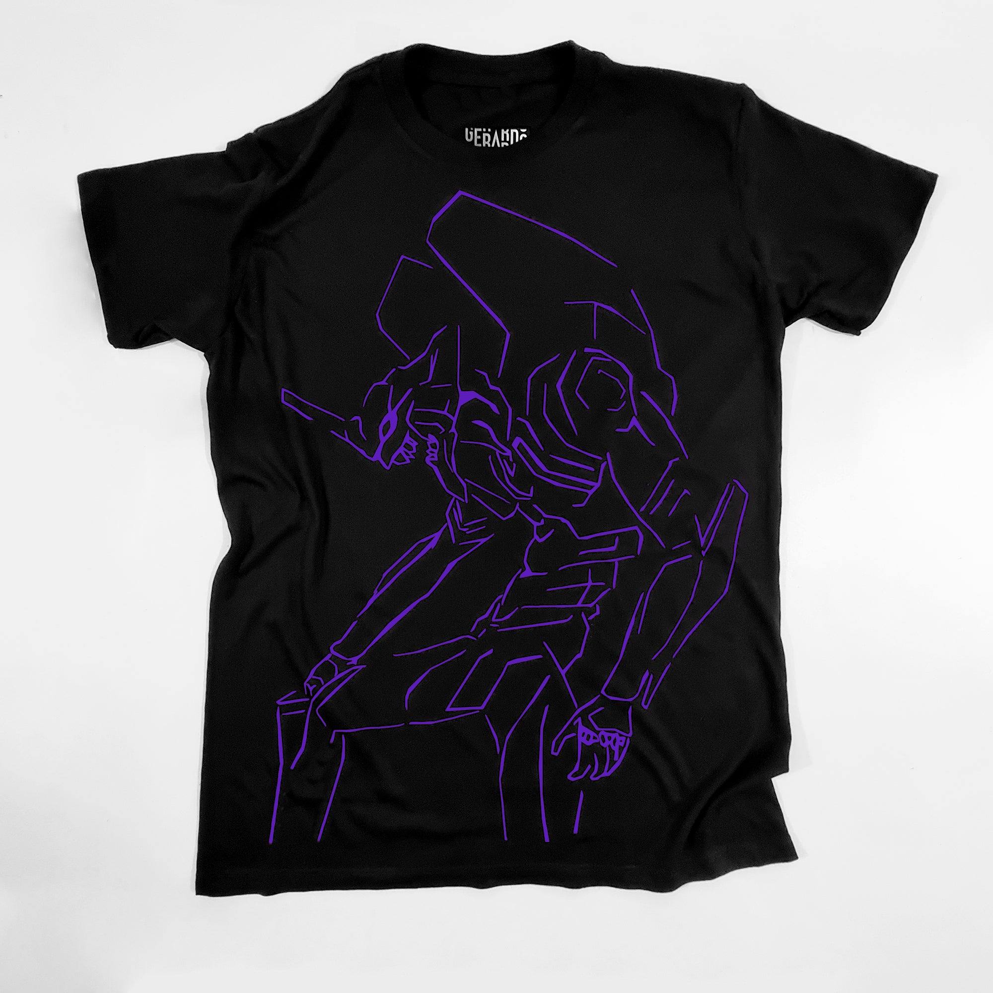 EVANGELION EVA 01 PURPLE BLACK TEE