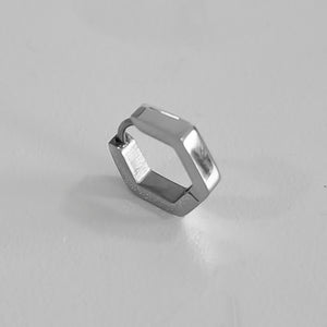 MINI HEXAGON EARRING