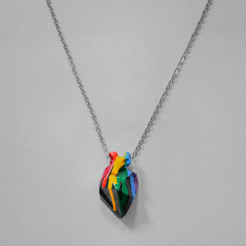 RAINBOW HEART NECKLACE