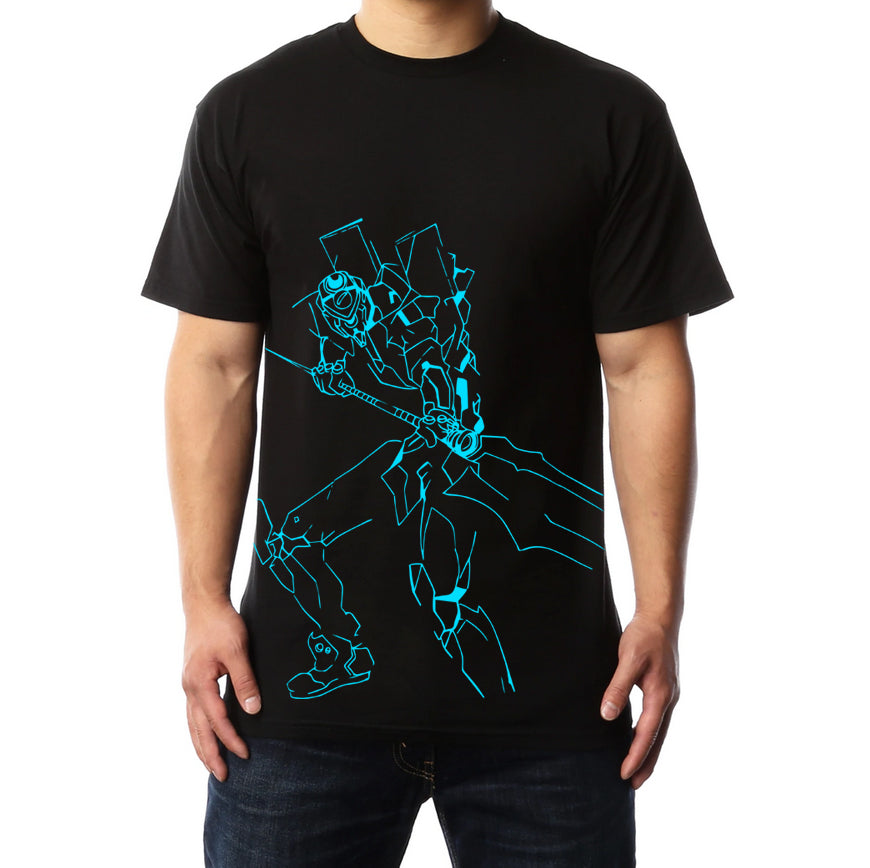 EVANGELION EVA 00 BLUE BLACK TEE