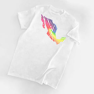 TWIST MX RAINBOW WHITE TEE