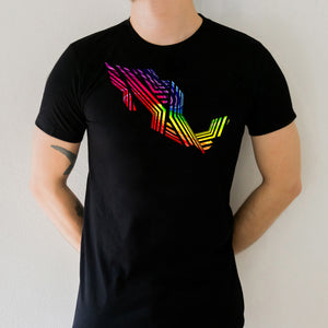 TWIST MX RAINBOW BLACK TEE